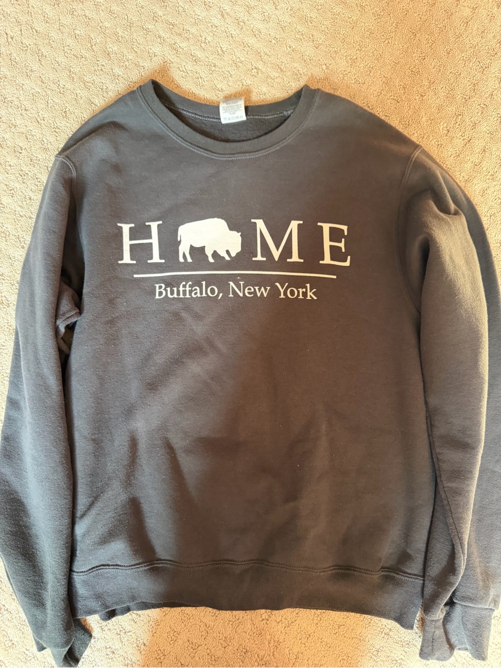 Jerzees Black Buffalo "HOME" Buffalo, New York Sweatshirt